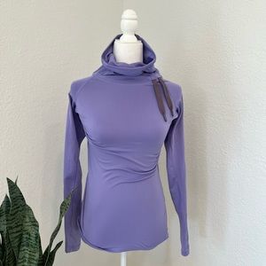 NIKE PRO cowl neck lavender sweater